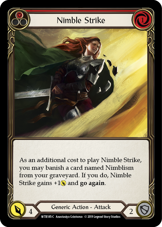 Nimble Strike WTR185 (Welcome to Rathe)  - 1st Edition Rainbow Foil