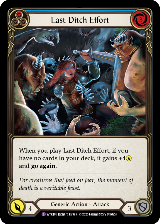 Last Ditch Effort WTR161 (Welcome to Rathe)  - Unlimited Edition Rainbow Foil
