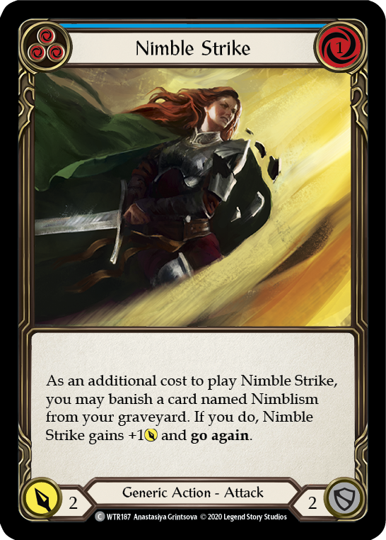 Nimble Strike WTR187 (Welcome to Rathe)  - Unlimited Edition Rainbow Foil