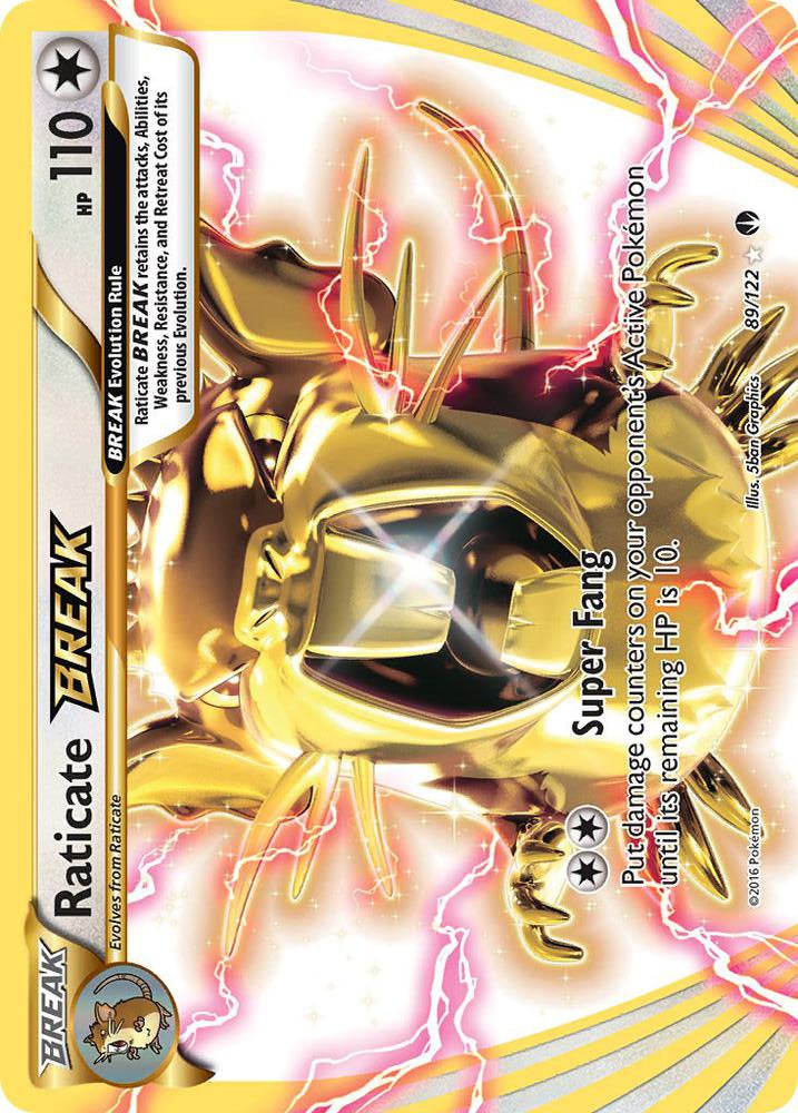Raticate BREAK 89/122 (XY - BREAKpoint)  - Holofoil
