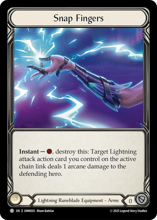 Snap Fingers OMN050 (Omens of the Third Age)  - Cold Foil