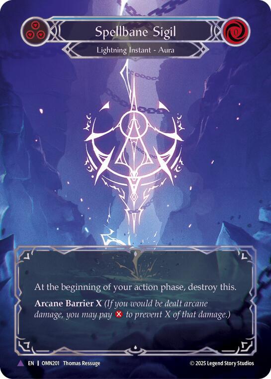 Spellbane Sigil OMN201 (Omens of the Third Age)  - Cold Foil