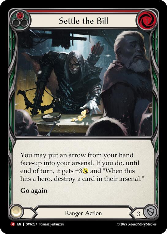 Settle The Bill OMN237 (Omens of the Third Age)  - Rainbow Foil