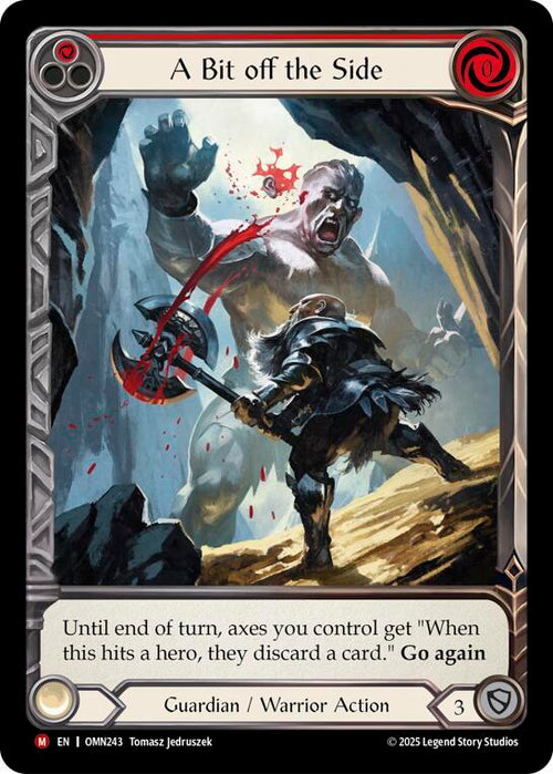 A Bit Off The Side Red OMN243 (Omens of the Third Age)  - Extended Art Cold Foil