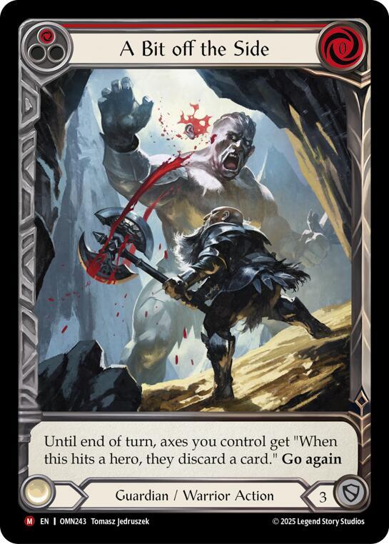 A Bit Off The Side Red OMN243 (Omens of the Third Age)  - Extended Art Cold Foil