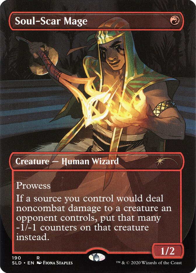 Soul-Scar Mage 190/1 (Secret Lair Drop Series)  - Borderless Foil