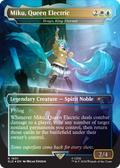 Miku Queen Electric // Brago King Eternal 1601 (Secret Lair Drop Series)  - Borderless Rainbow Foil