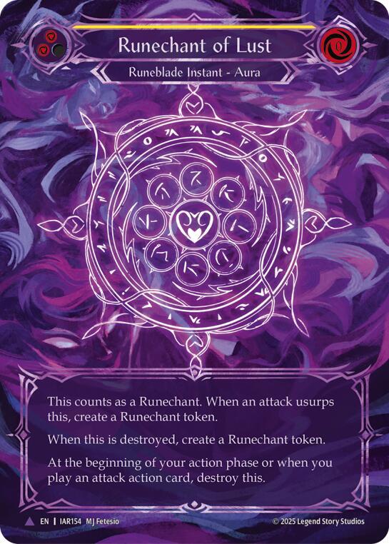Runechant of Lust IAR154-MV (Omens of the Third Age)  - Cold Foil