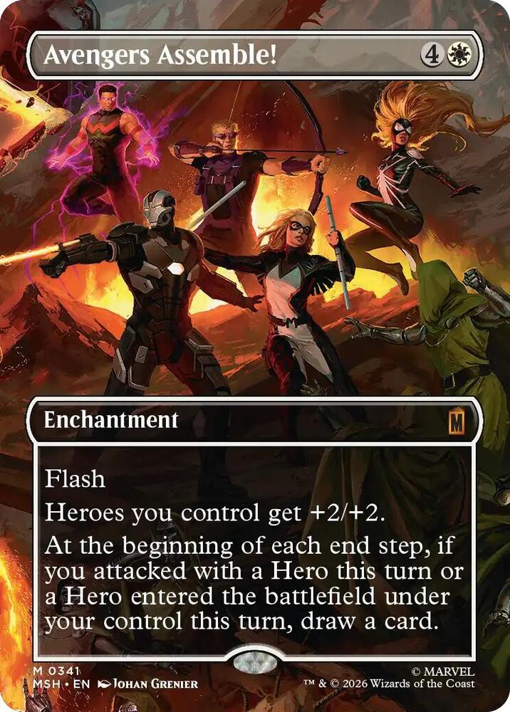 Avengers Assemble! 341 (Marvel Super Heroes)  - Borderless Foil