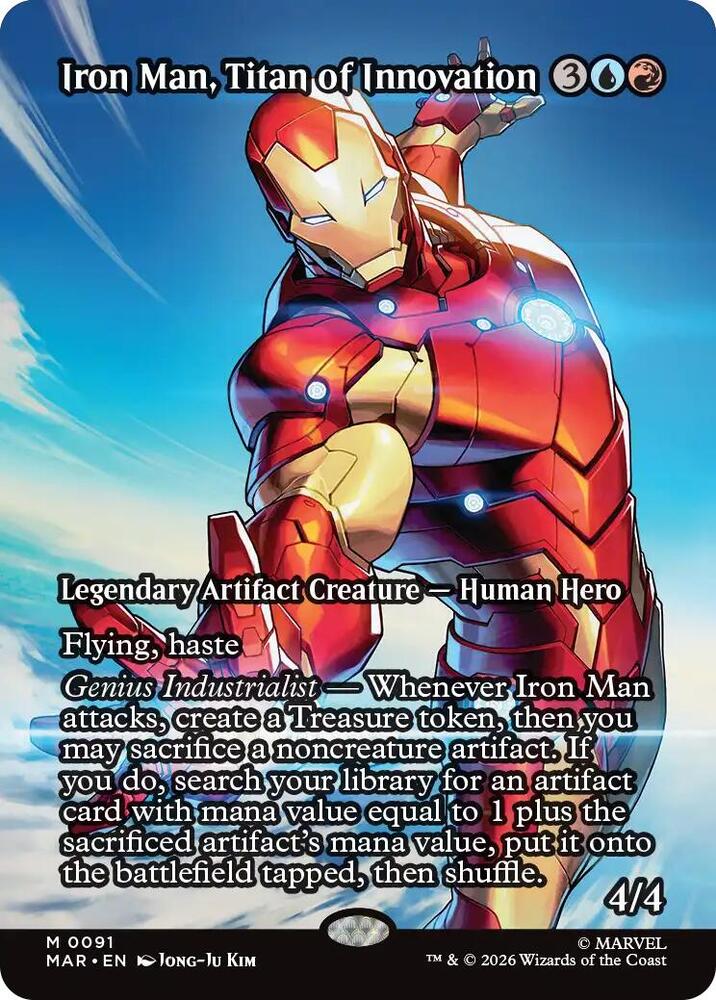 Iron Man, Titan of Innovation 91 (Marvel Universe Eternal-Legal)  - Borderless Foil