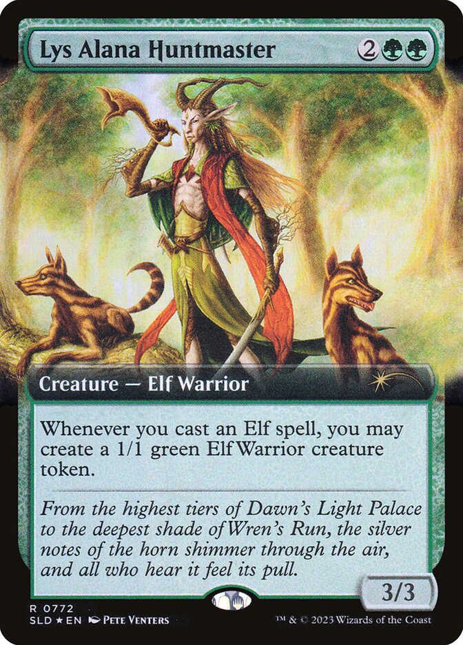 Lys Alana Huntmaster 772/1 (Secret Lair Drop Series)  - Extended Art Foil