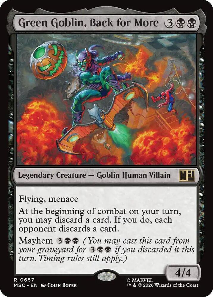 Green Goblin, Back for More 657 (Commander: Marvel Super Heroes)  - Foil