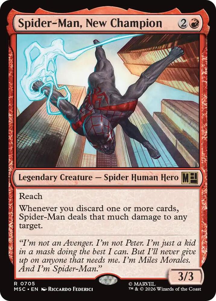 Spider-Man, New Champion 705 (Commander: Marvel Super Heroes)  - Foil