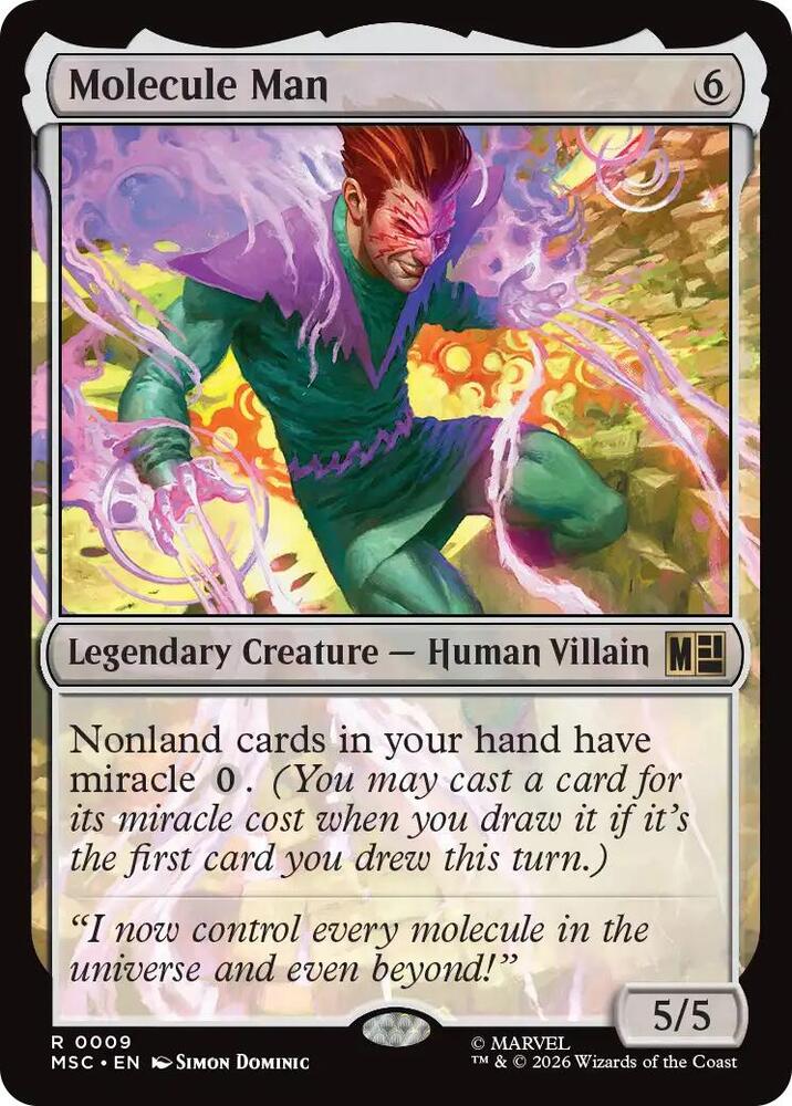 Molecule Man 9 (Commander: Marvel Super Heroes)  - Surge Foil