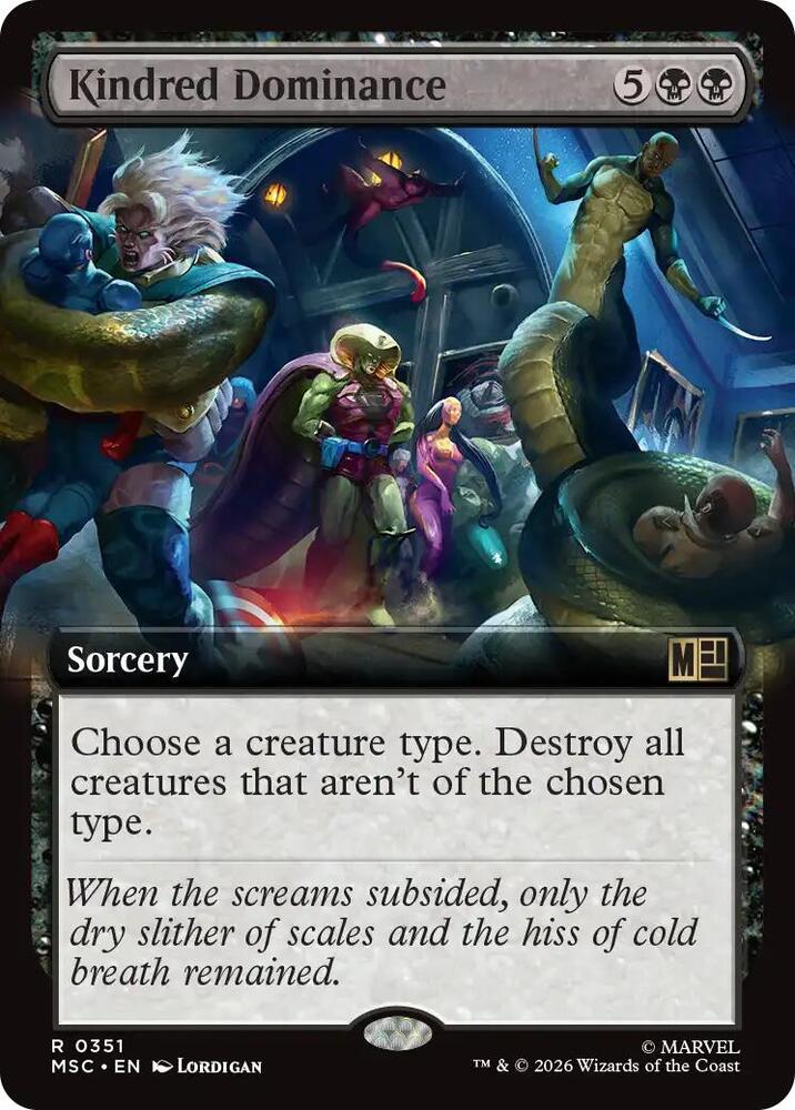 Kindred Dominance 351 (Commander: Marvel Super Heroes)  - Extended Art