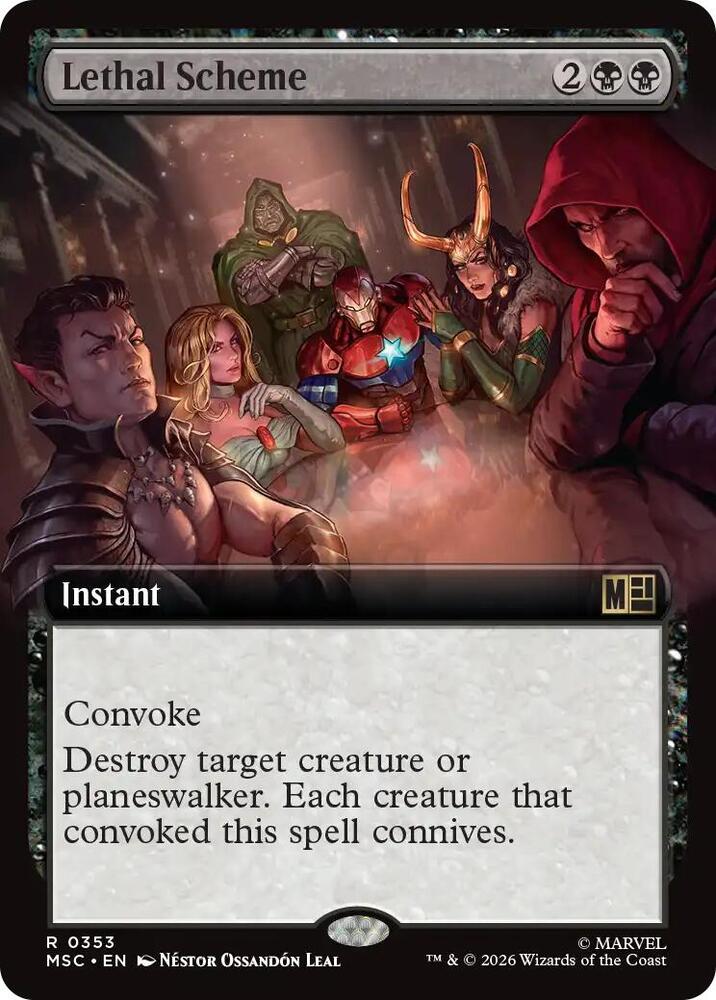 Lethal Scheme 353 (Commander: Marvel Super Heroes)  - Extended Art