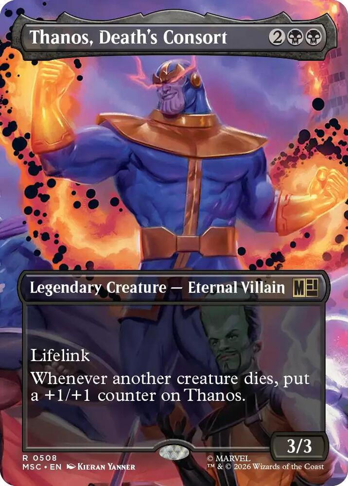 Thanos Deaths Consort Borderless 508 (Commander: Marvel Super Heroes)  - Borderless
