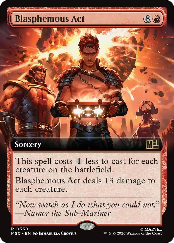 Blasphemous Act 358 (Commander: Marvel Super Heroes)  - Extended Art