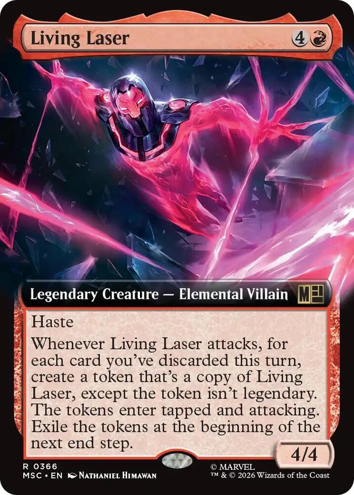 Living Laser Extended Art 366 (Commander: Marvel Super Heroes)  - Extended Art