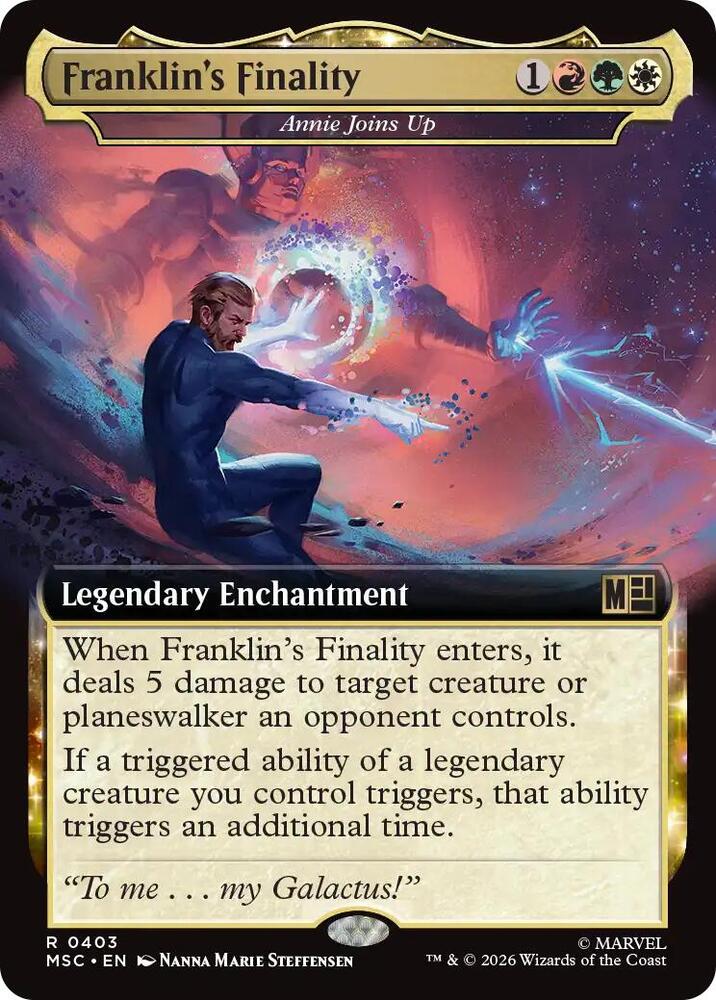 Franklin's Finality // Annie Joins Up 403 (Commander: Marvel Super Heroes)  - Extended Art