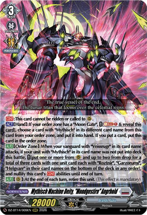 Mythisch Machine Deity Mondgestirn Angrbold DZ-BT14/009EN (DZ-BT14: Envoys of the Crimson Moon) 