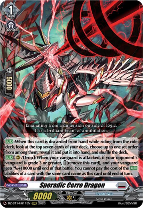 Sporadic Cerro Dragon DZ-BT14/011EN (DZ-BT14: Envoys of the Crimson Moon) 