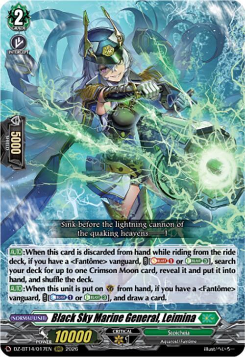 Black Sky Marine General Leimina DZ-BT14/017EN (DZ-BT14: Envoys of the Crimson Moon) 
