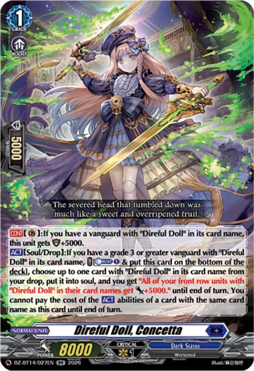 Direful Doll Concetta DZ-BT14/027EN (DZ-BT14: Envoys of the Crimson Moon) 