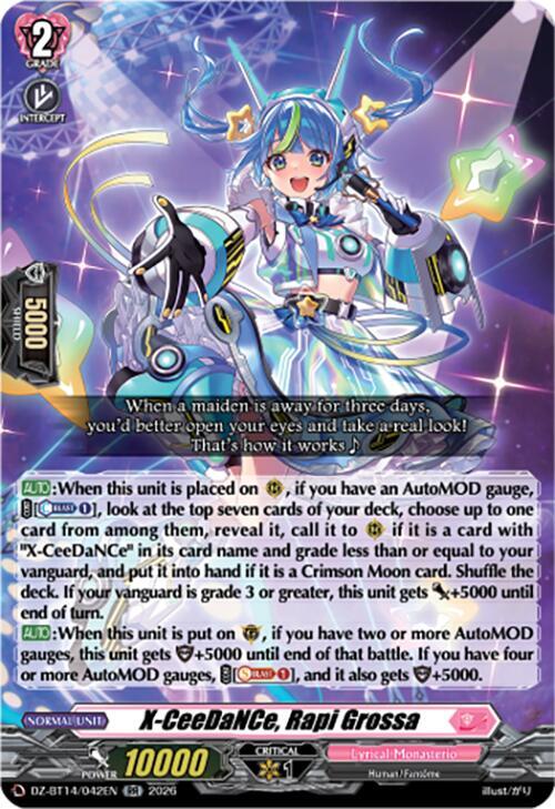 X CeeDaNCe Rapi Grossa DZ-BT14/042EN (DZ-BT14: Envoys of the Crimson Moon) 