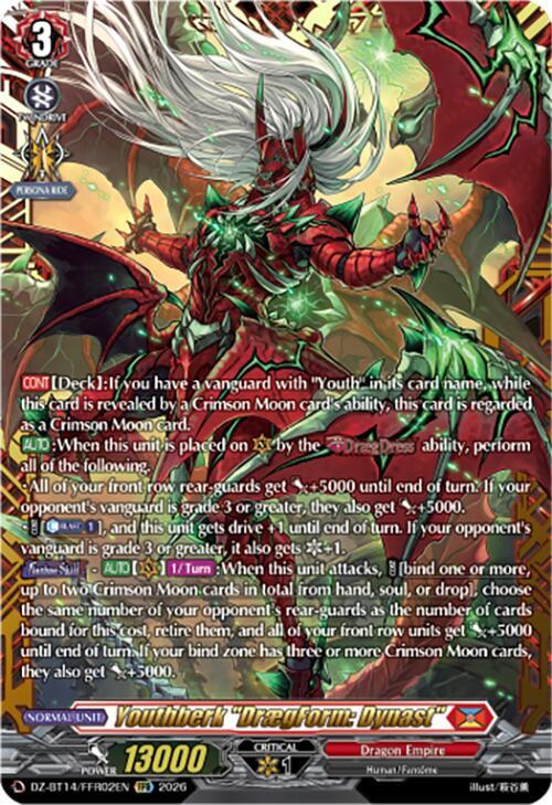Youthberk DraegForm Dynast FFR DZ-BT14/FFR02EN (DZ-BT14: Envoys of the Crimson Moon) 