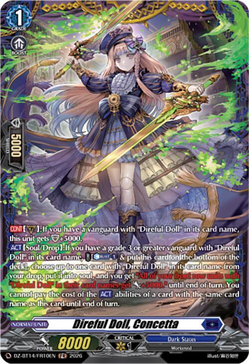 Direful Doll Concetta FR DZ-BT14/FR10EN (DZ-BT14: Envoys of the Crimson Moon) 