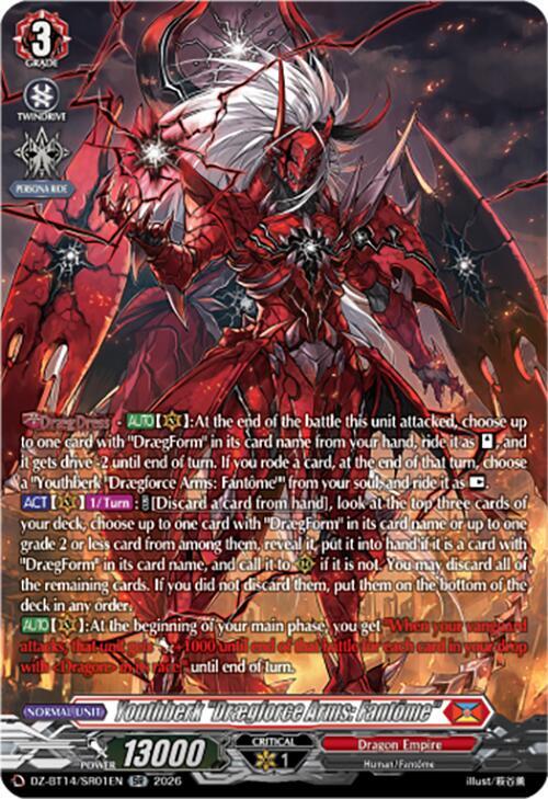 Youthberk Draegforce Arms Fantome SR DZ-BT14/SR01EN (DZ-BT14: Envoys of the Crimson Moon) 