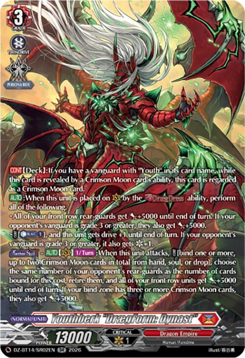 Youthberk DraegForm Dynast SR DZ-BT14/SR02EN (DZ-BT14: Envoys of the Crimson Moon) 