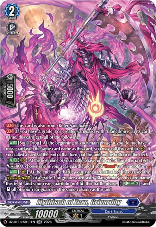 Mythisch of Zero Grivardhy SR DZ-BT14/SR11EN (DZ-BT14: Envoys of the Crimson Moon) 
