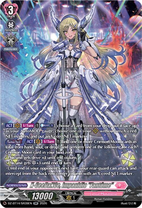 X CeeDaNCe Impauldio Fantome SR DZ-BT14/SR39EN (DZ-BT14: Envoys of the Crimson Moon) 