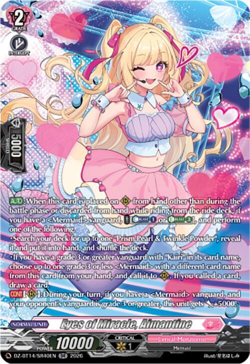 Eyes of Miracle Aimantine SR DZ-BT14/SR40EN (DZ-BT14: Envoys of the Crimson Moon) 