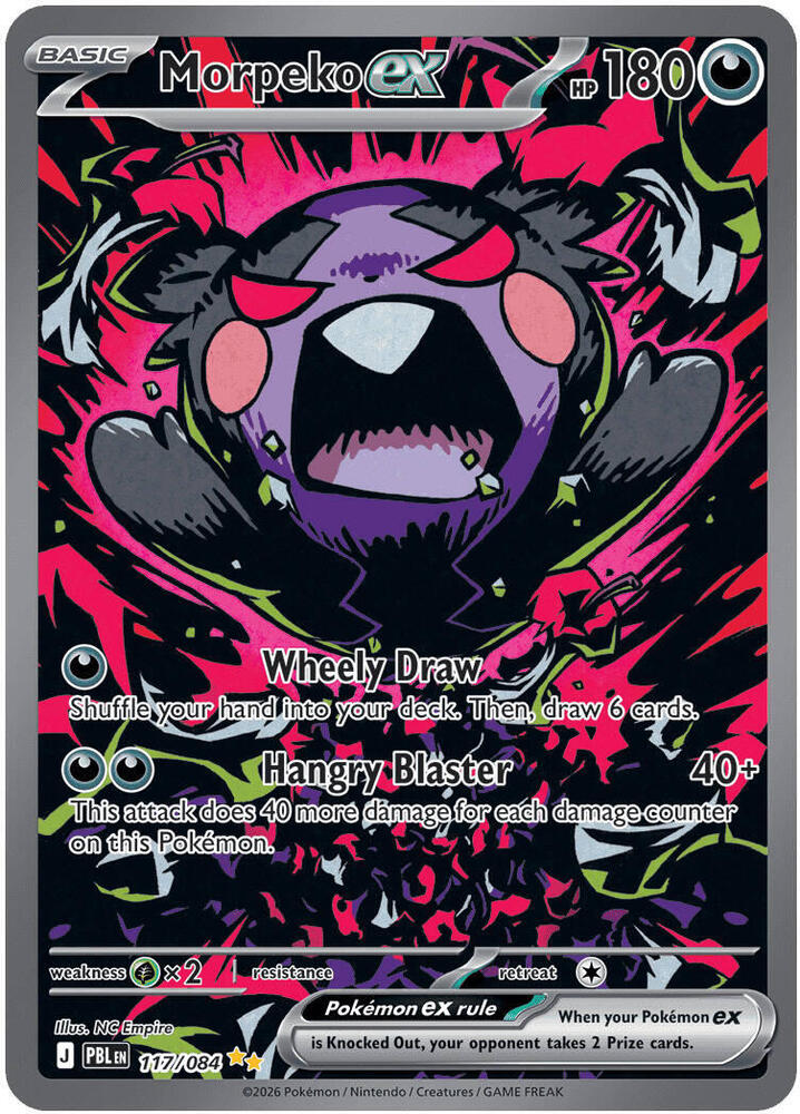 Morpeko ex 117/084 (ME05: Pitch Black)  - Holofoil