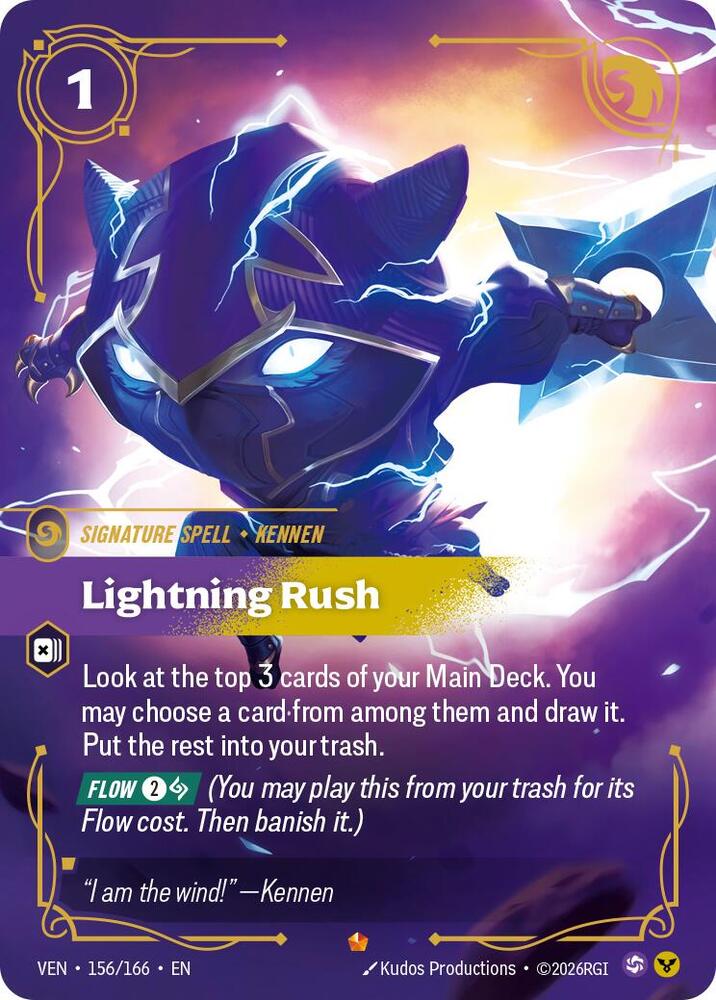 Lightning Rush 156/166 (Vendetta)  - Foil