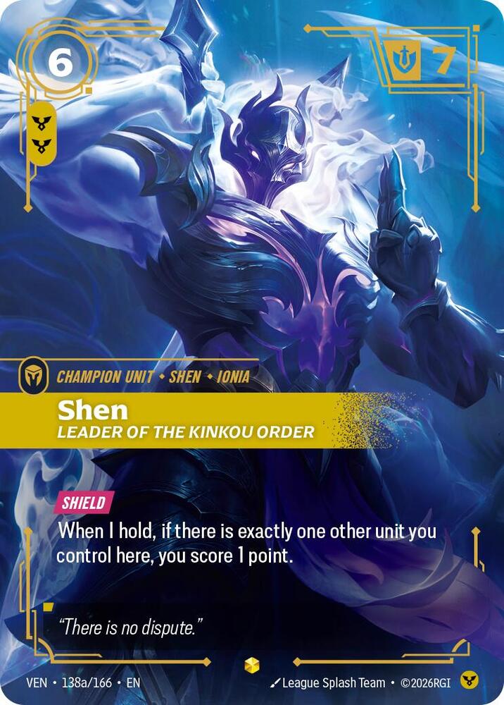 Shen - Leader of the Kinkou Order 138a/166 (Vendetta)  - Foil