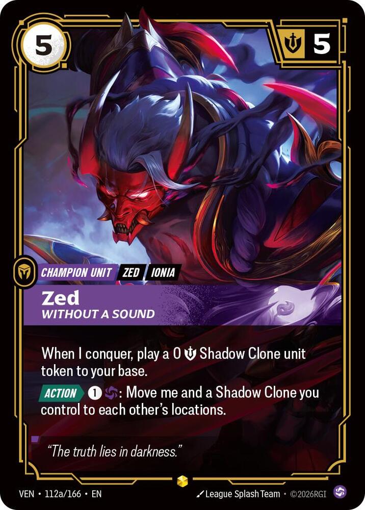 Zed - Without a Sound 112a/166 (Vendetta)  - Foil