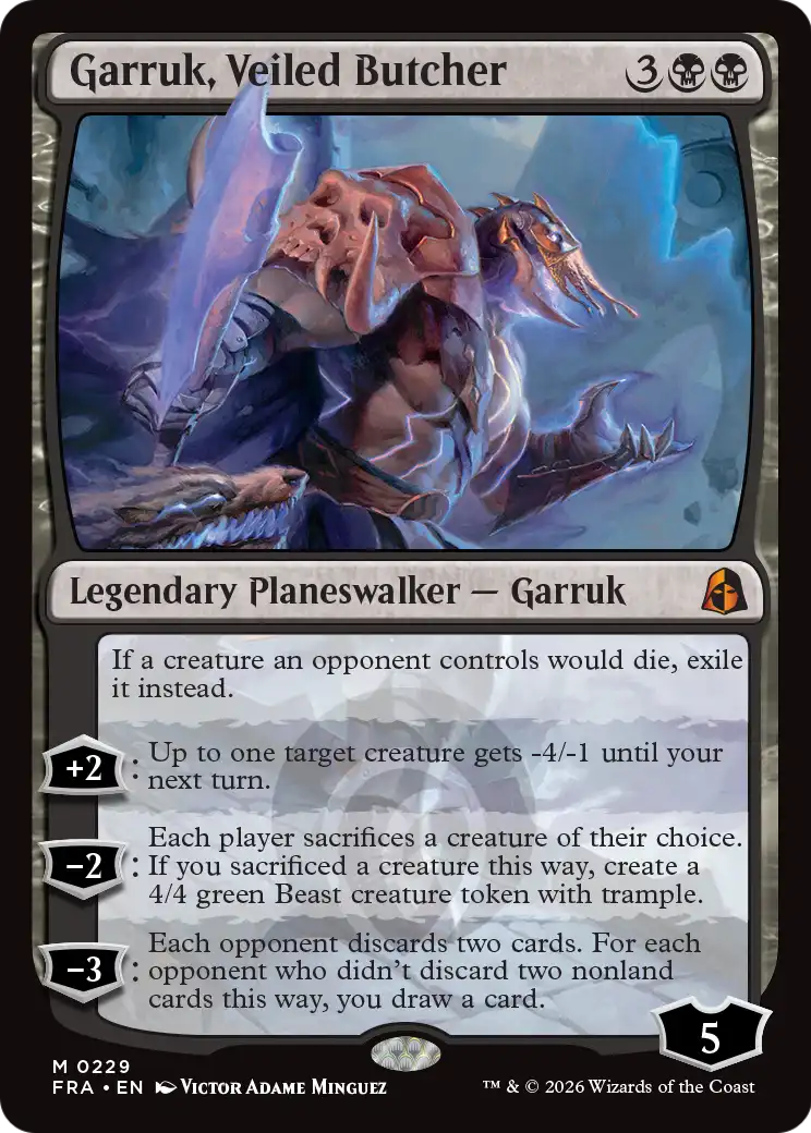 Garruk, Veiled Butcher 229 (Reality Fracture)  - Foil