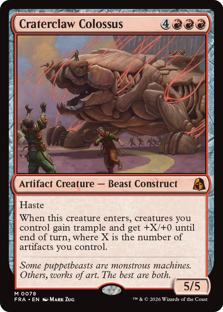Craterclaw Colossus 78 (Reality Fracture)  - Foil