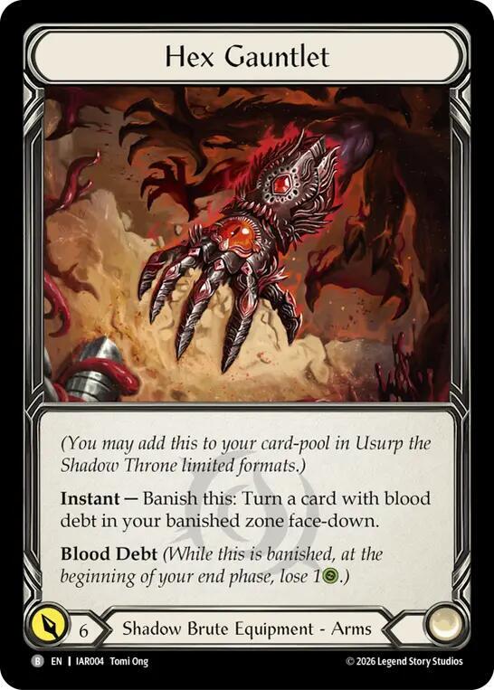 Hex Gauntlet IAR004 (Usurp the Shadow Throne)  - Cold Foil