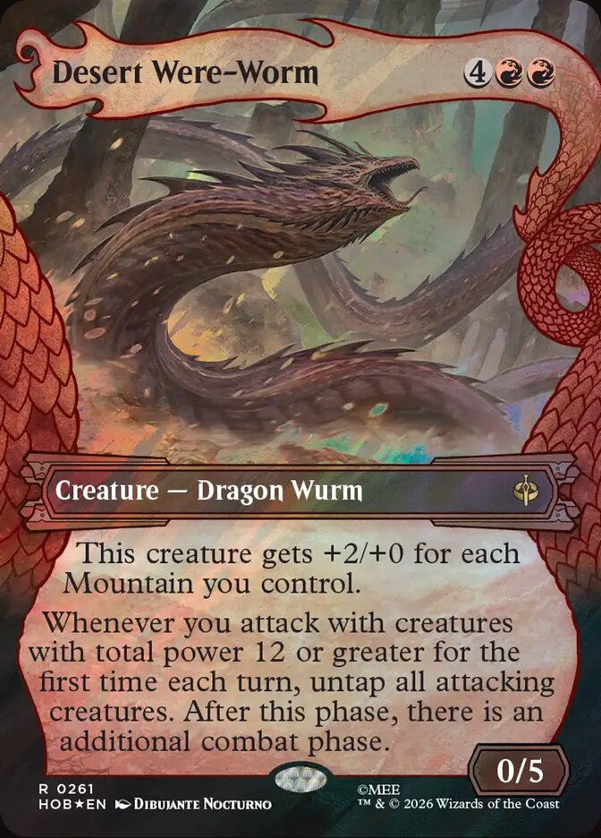 Desert Were-Worm 261 (The Hobbit)  - Showcase Surge Foil
