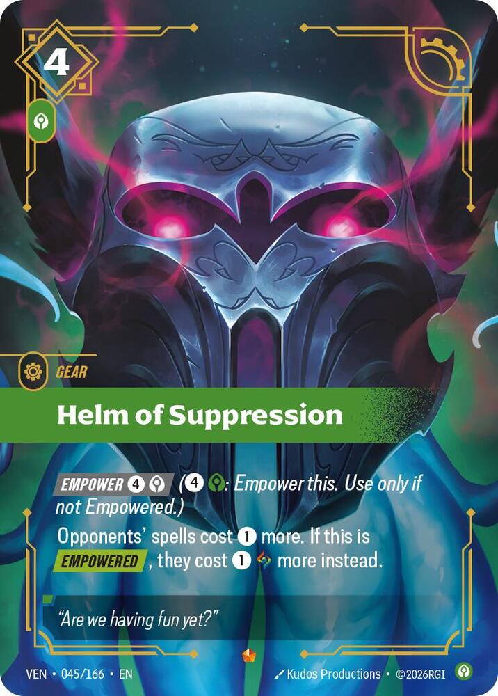 Helm of Suppression 045/166 (Vendetta)  - Foil