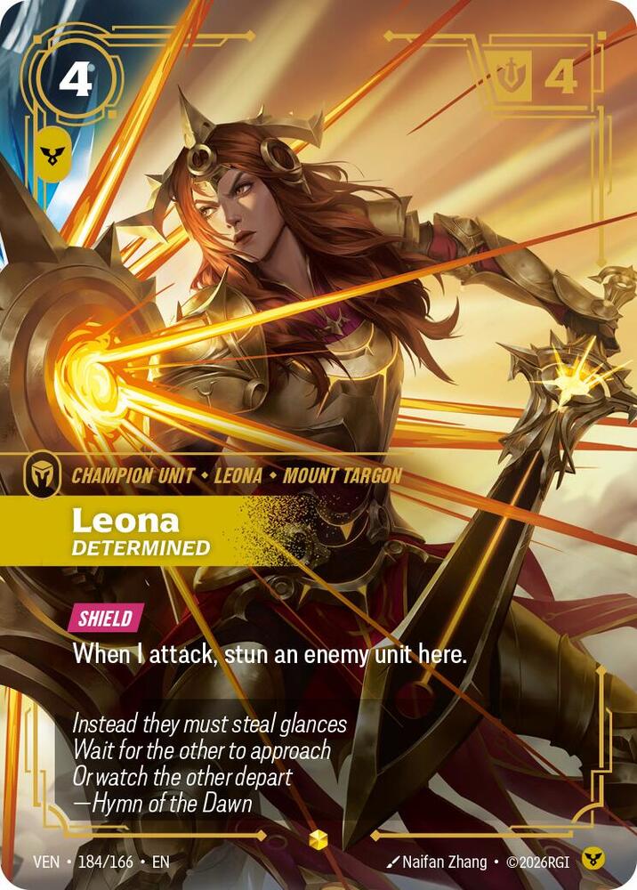 Leona - Determined 184/166 (Vendetta)  - Foil