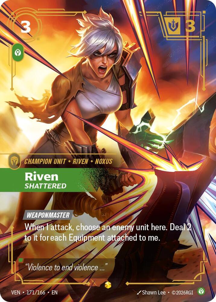 Riven - Shattered 171/166 (Vendetta)  - Foil