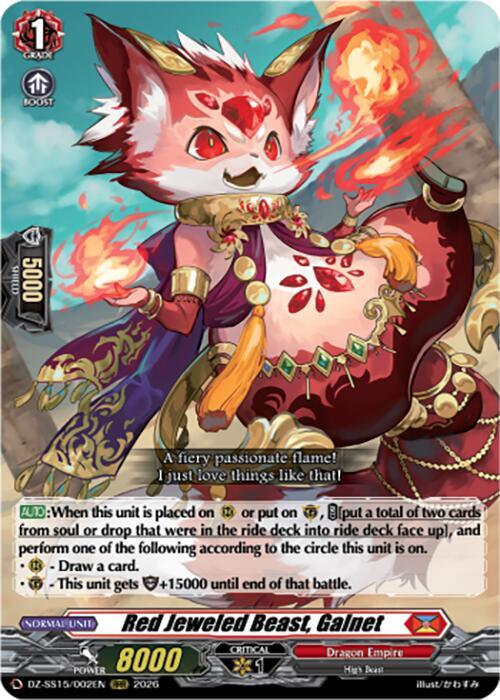 Red Jeweled Beast Galnet DZ-SS15/002EN (DZ-SS15: The Legendary Vanguards) 