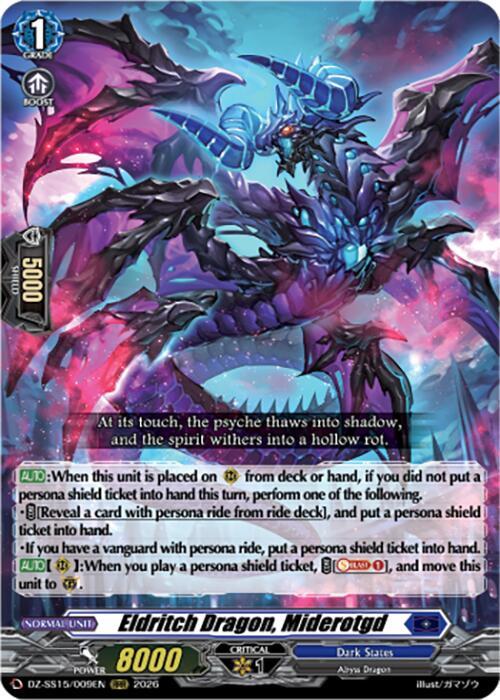 Fiendish Misfortune Dragon Miderotgd DZ-SS15/009EN (DZ-SS15: The Legendary Vanguards) 