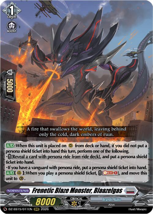Frenetic Blaze Monster Blaazelgas DZ-SS15/011EN (DZ-SS15: The Legendary Vanguards) 